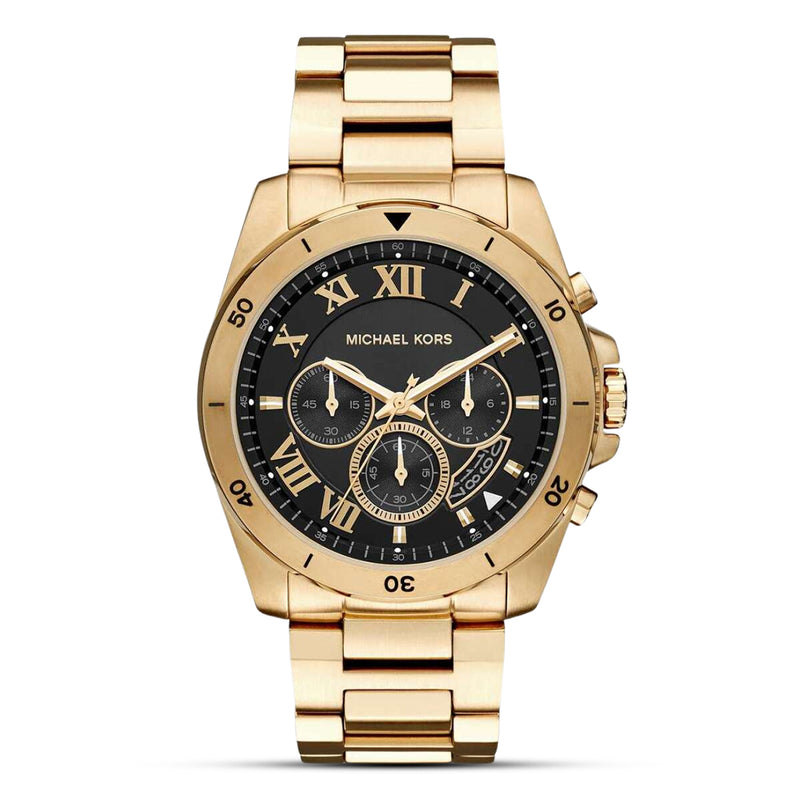 MICHAEL KORS Brecken Chronograph Black Dial Men's Watch | MK8481