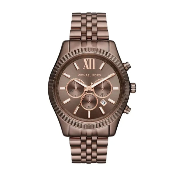 Michael Kors Brown Dial Stainless Steel Unisex Watch | MK8522