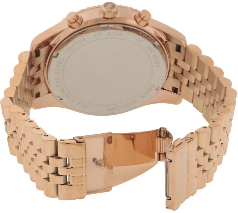 Michael Kors Lexington Pave Rose Gold Tone Men's Watch| MK8580