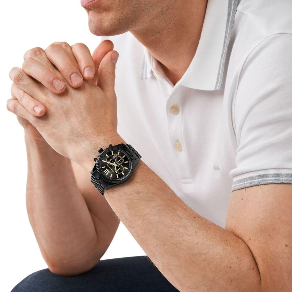 Michael Kors Lexington Black Dial Men's Watch | MK8603
