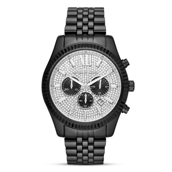 Michael Kors Lexington Black Stainless Steel Unisex Watch | MK8605