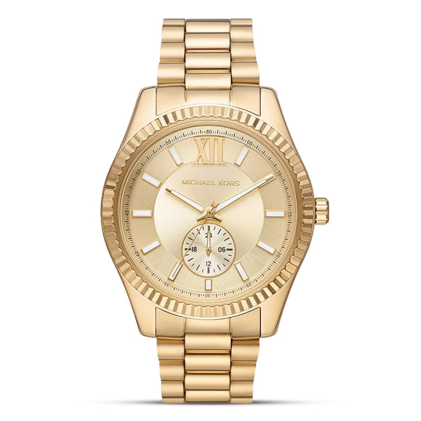 Michael Kors Lexington Gold Tone Multi-function Men's Watch| MK8947