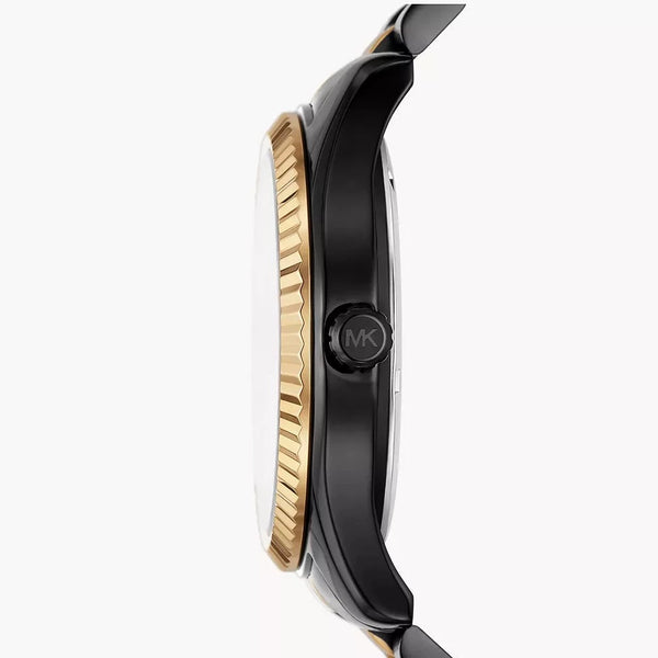 Michael Kors Lexington Black-Gold Multi-function Men's Watch| MK8948