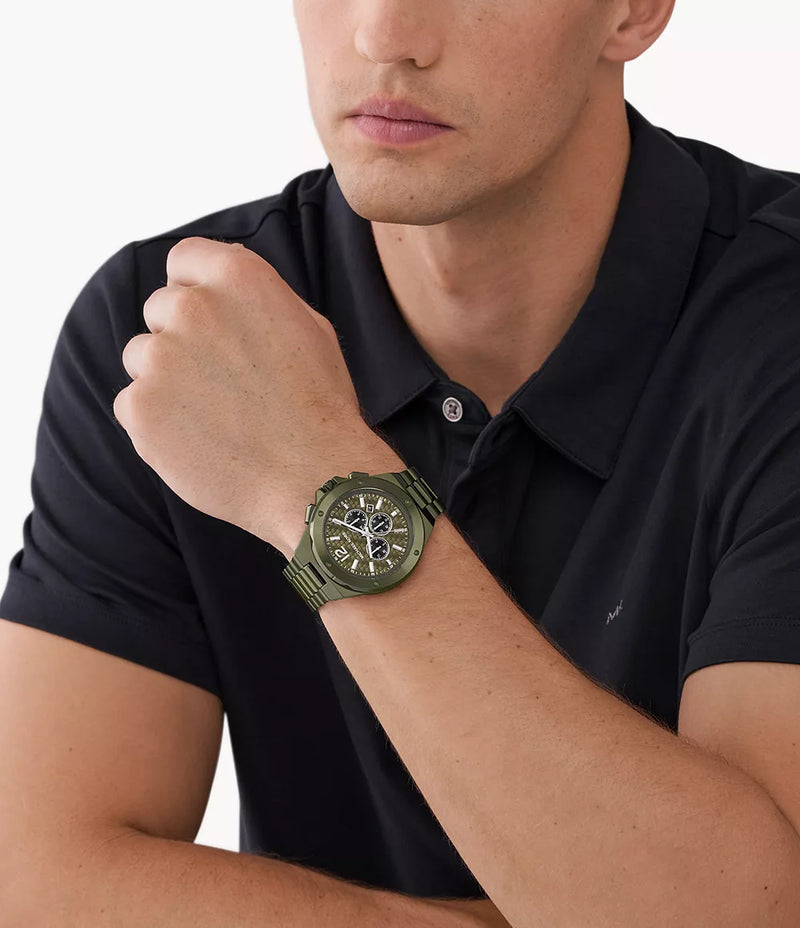 Michael Kors Lennox Chronograph Olive Men's Watch| MK9103