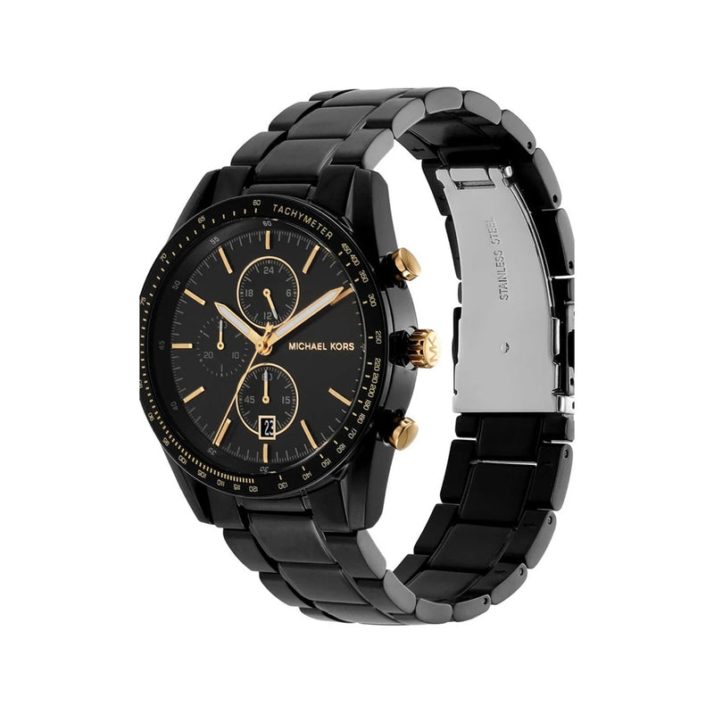 Michael Kors Warren Chronograph Black Dial Men's Watch | MK9113