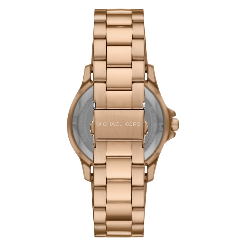 Michael Kors Everest Rose Gold Tone Black Dial Men's Watch | MK9140