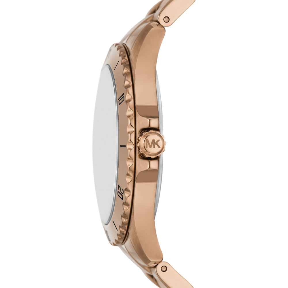 Michael Kors Everest Rose Gold Tone Black Dial Men's Watch | MK9140