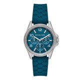 Michael Kors Mini Pilot Pavé Blue Dial Ladies Watch | MKO1004