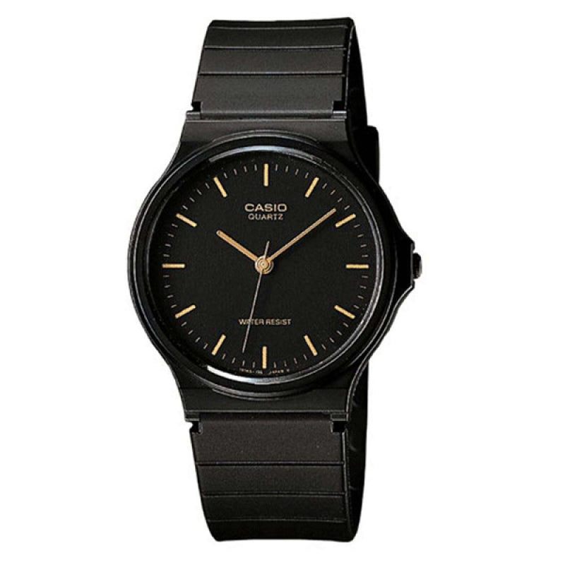 Casio Analogue Black Dial Resin Strap Unisex Watch| MQ-24-1ELDF