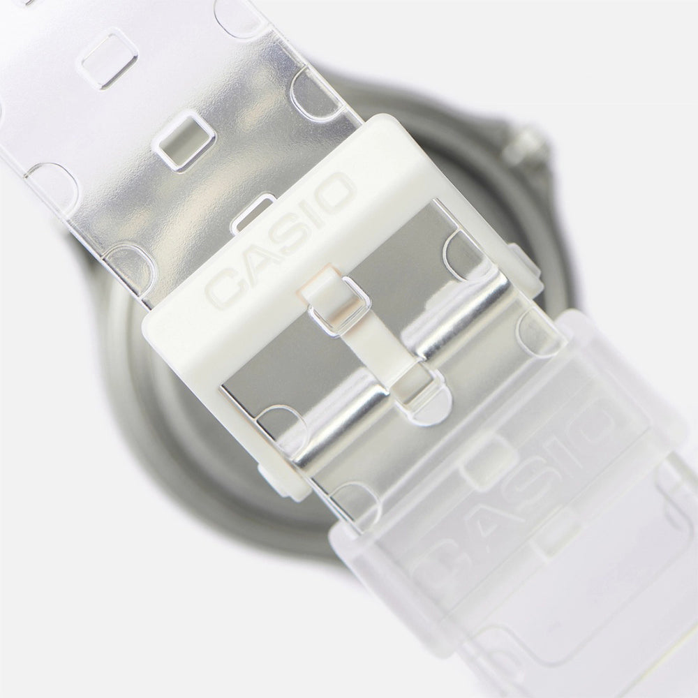 Casio White Transparent Silver Dial Unisex Watch MQ-24S-7BDF