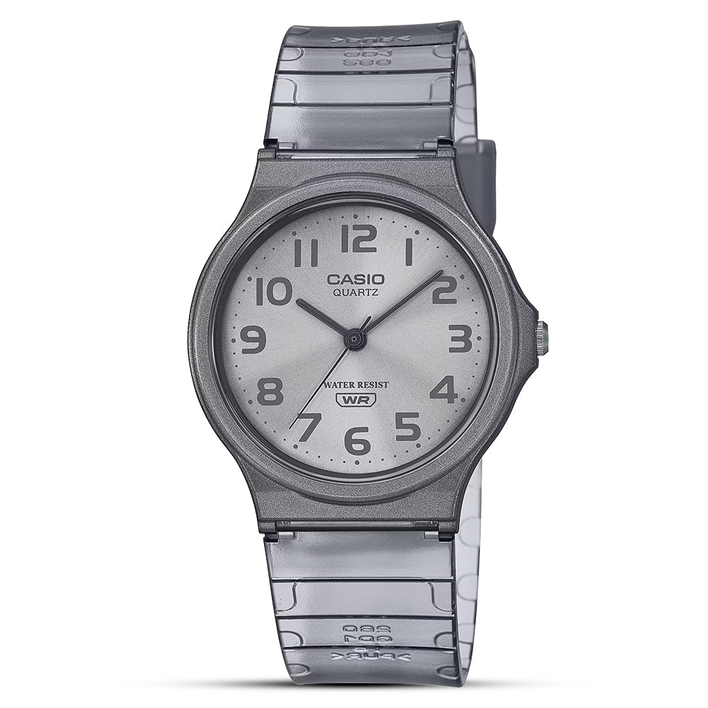 Casio Black Transparent Grey Dial Unisex Watch MQ-24S-8BDF