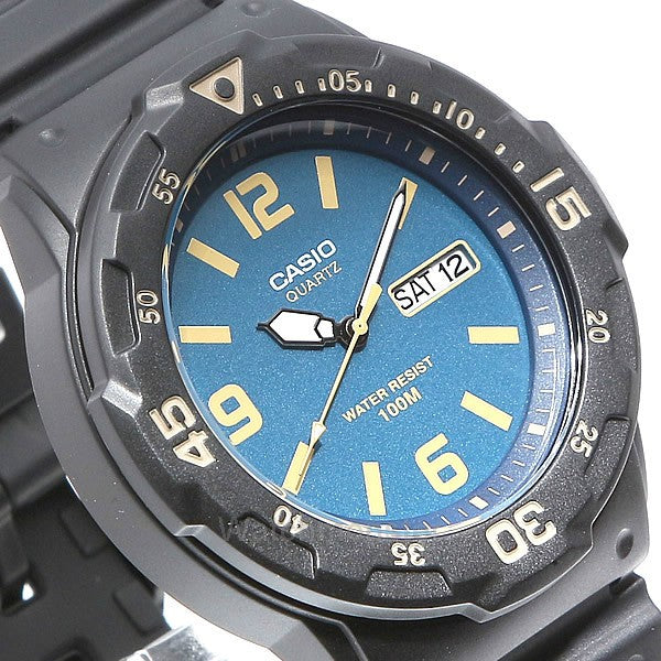 Casio Neo Blue Dial Resin Strap Men's Watch MRW-200H-2B3VDF