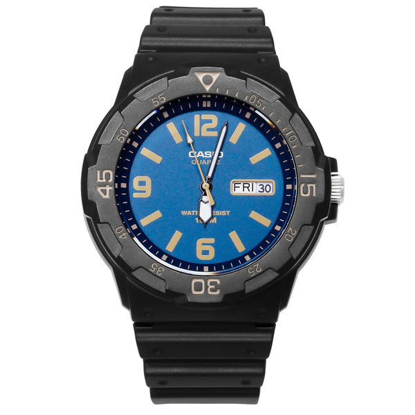 Casio Neo Blue Dial Resin Strap Men's Watch MRW-200H-2B3VDF