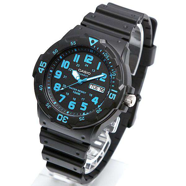 Casio Neo Black Dial Resin Strap Men's Watch | MRW-200H-2BVDF