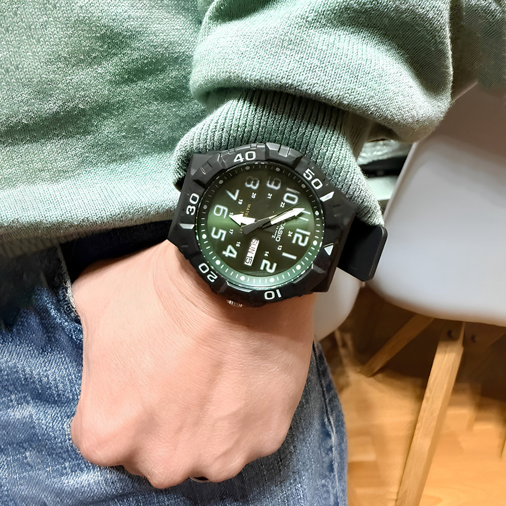 Casio Sports Digital Green Dial Resin Strap Watch| MRW-210H-3BVDF