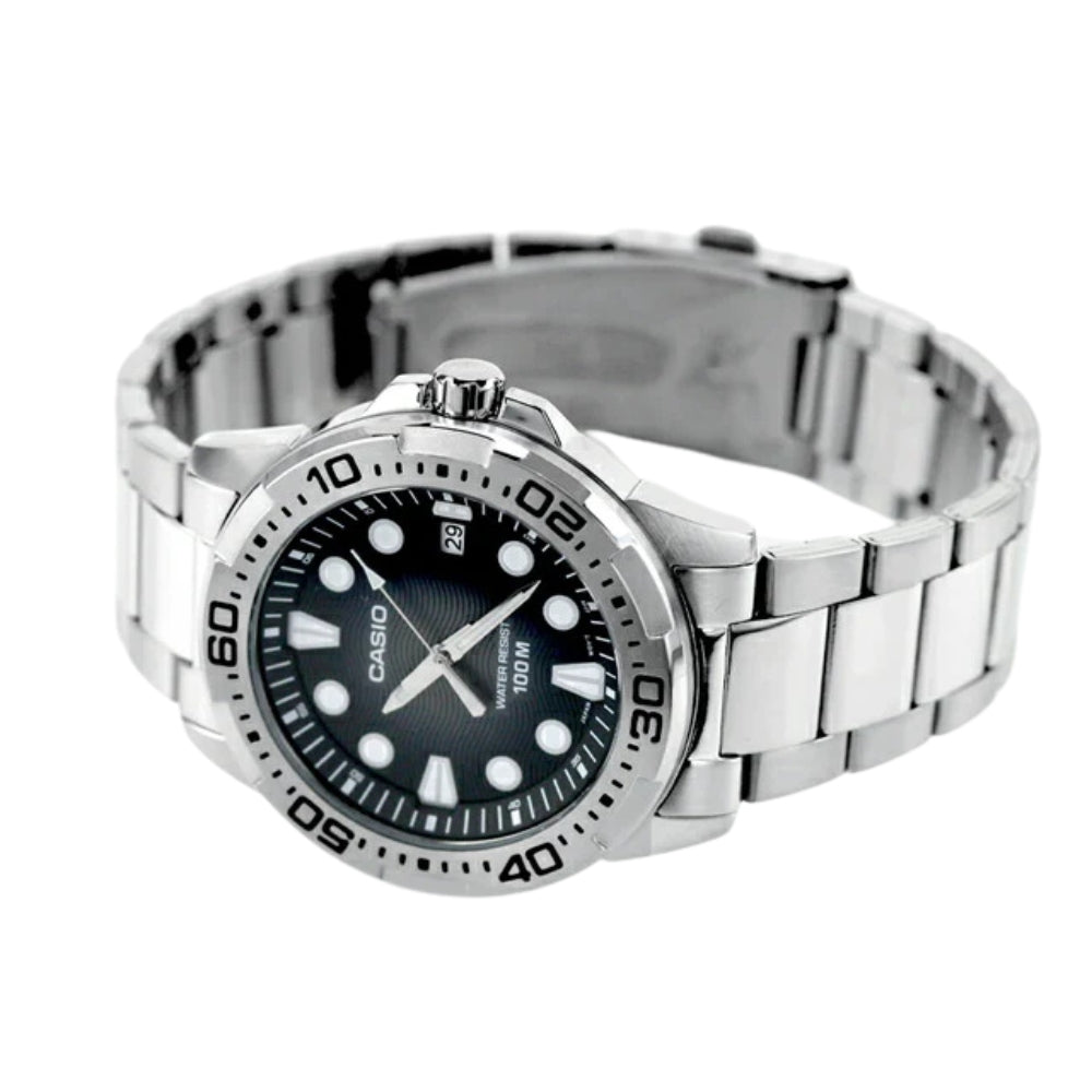 Casio Enticer Marine Black Dial Men's Watch | MTD-140D-1AVDF