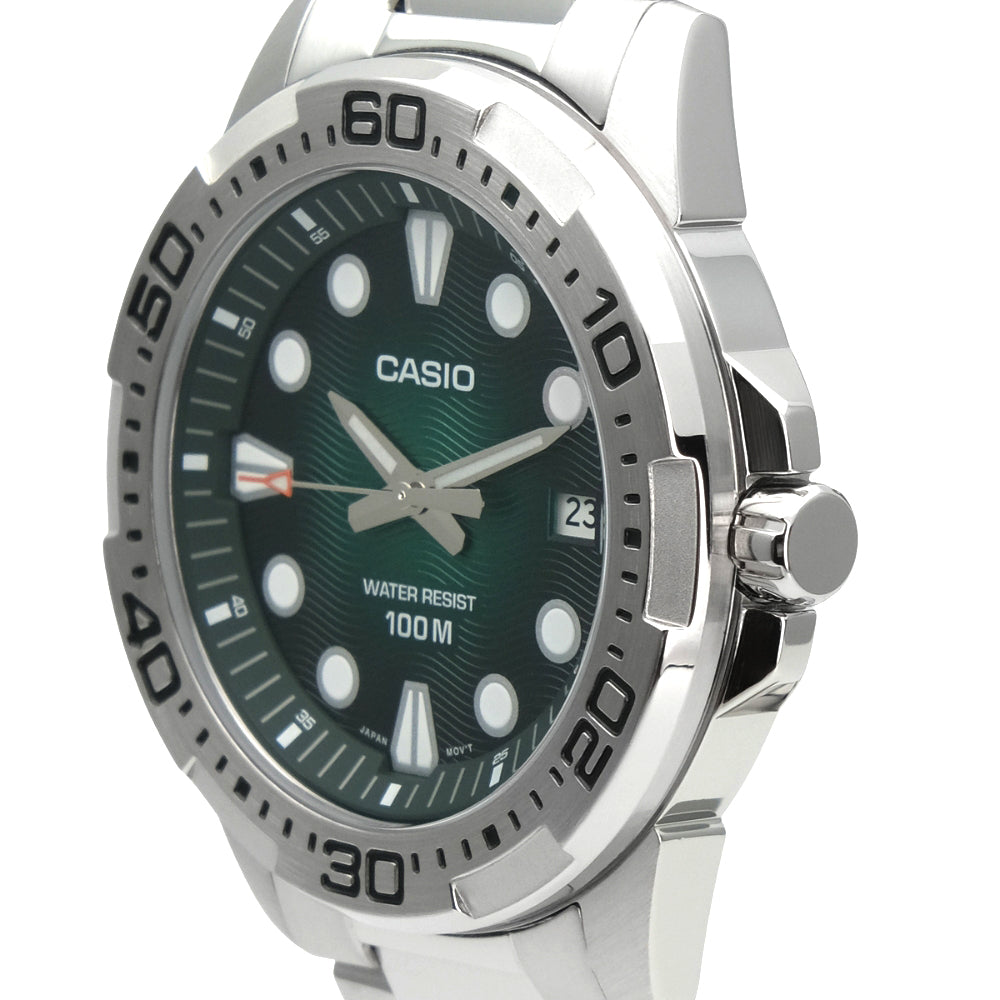 Casio Enticer Marine Green Dial Men's Watch | MTD-140D-3AVDF