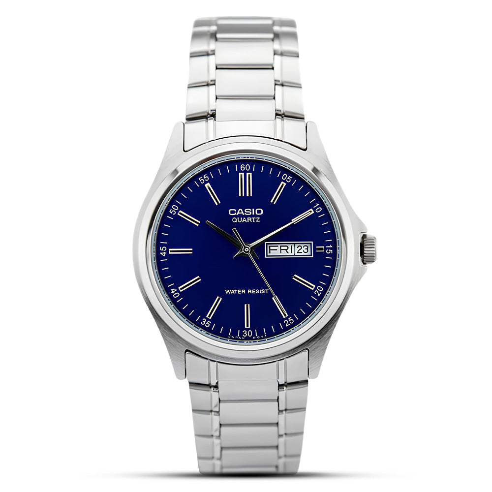 Casio Enticer Analogue Day-Date Blue Dial Men's Watch MTP-1239D-2ADF