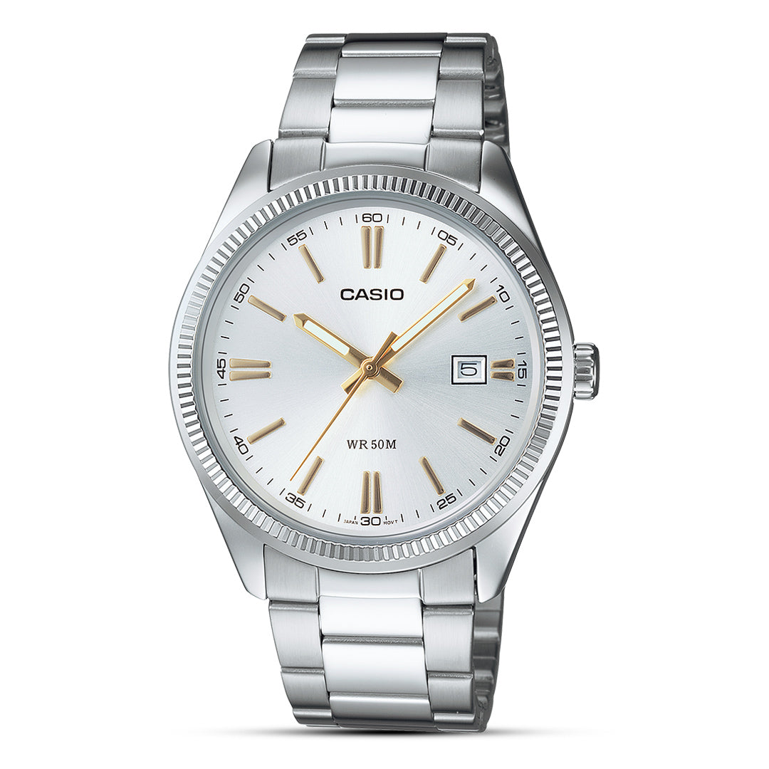 Casio Enticer Silver Dial Men's Watch | MTP-1302D-7A2VDF