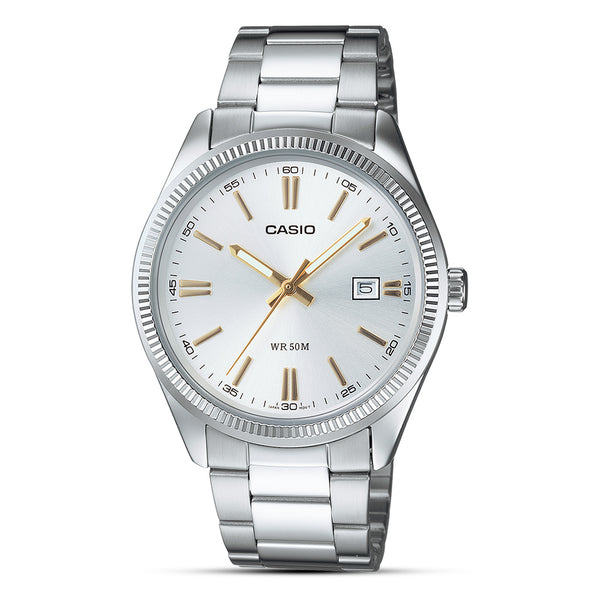 Casio Enticer Silver Dial Men's Watch | MTP-1302D-7A2VDF