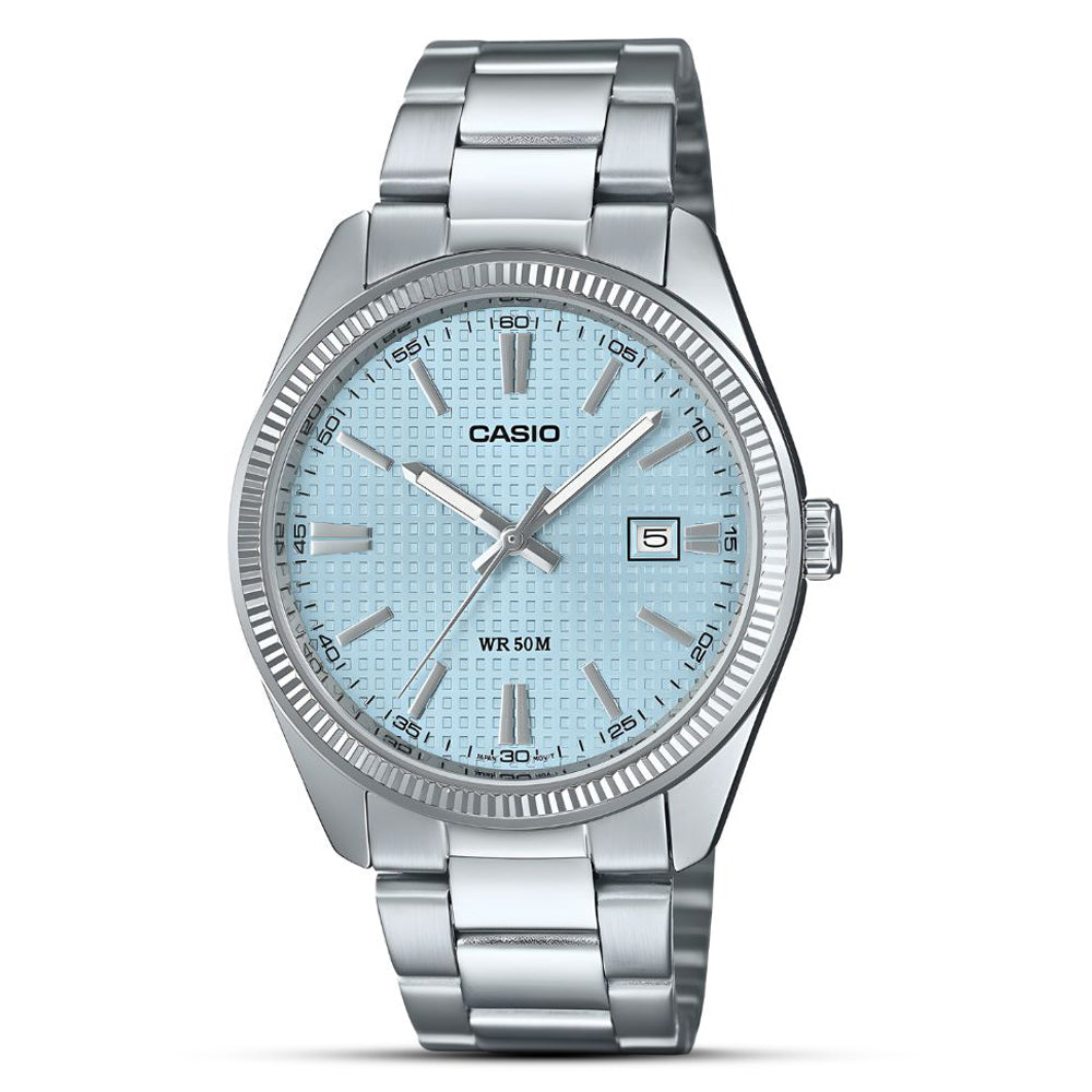 Casio Ice Blue Dial European Edition Men's Watch | MTP-1302PE-2AVEF