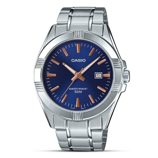 Casio Enticer Date Blue Dial Men's Watch| MTP-1308D-2AVDF