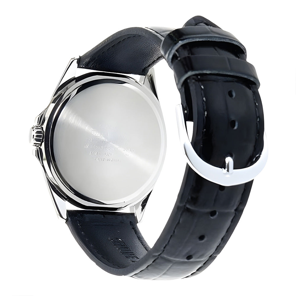 Casio Enticer Silver Dial Leather Strap Men's Watch MTP-1370L-7AVDF