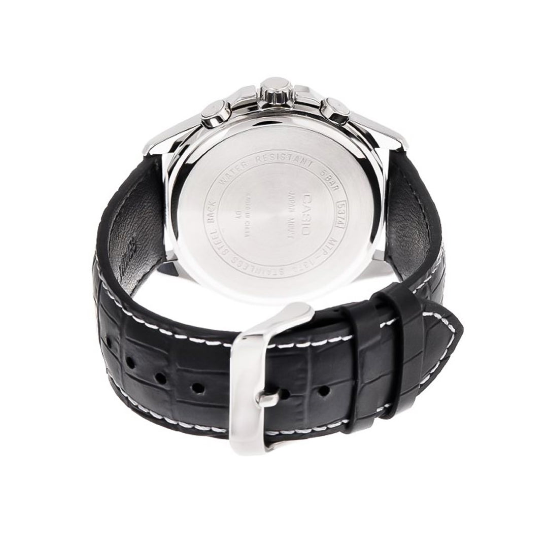 Casio Enticer Multifunction Black Dial Men's Watch | MTP-1374L-1AVDF