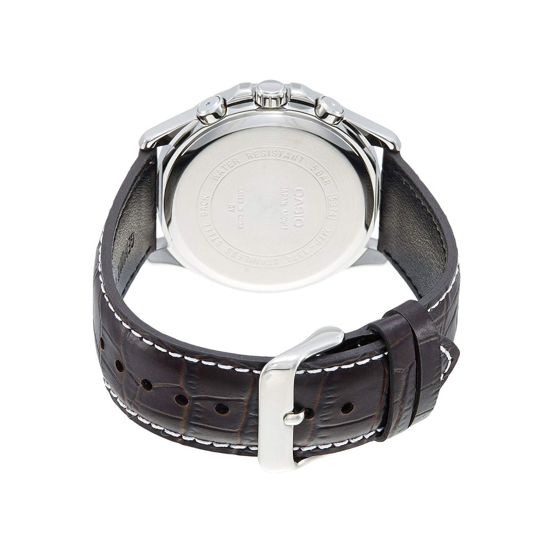 Casio Enticer Chronograph White Dial Men's Watch MTP-1374L-7AVDF