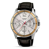 Casio Enticer Chronograph White Dial Men's Watch MTP-1374L-7AVDF