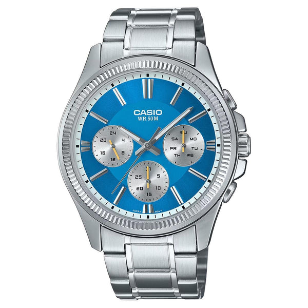 Casio Enticer Chronograph Blue Dial Men's Watch | MTP-1375D-2A2VDF