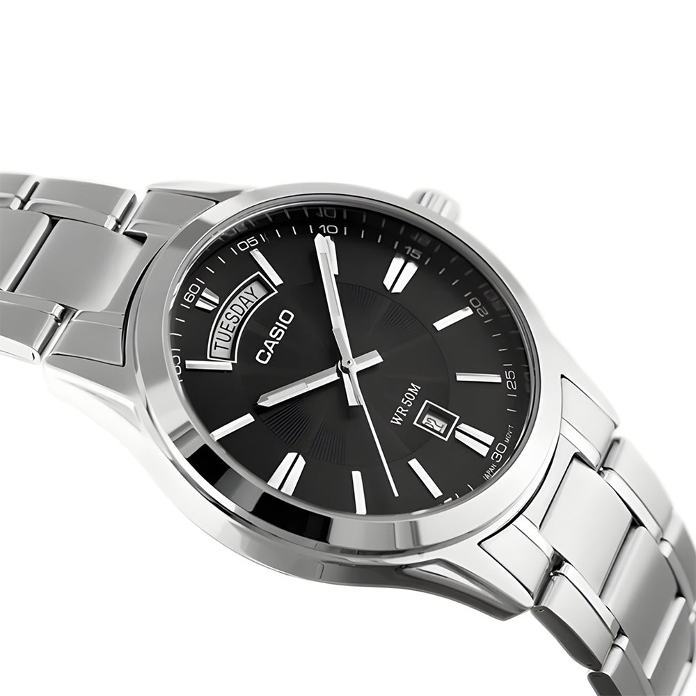 Casio Enticer Quartz Grey Dial Men's Watch MTP-1381D-8AVDF