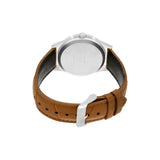 Casio Enticer White Dial Leather Strap Men's Watch| A168WA-3AYDF