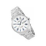 Casio Enticer Analog White Dial Stainless Steel Men's Watch | MTP-1384D-7A2VDF