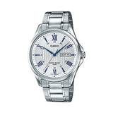 Casio Enticer Analog White Dial Stainless Steel Men's Watch | MTP-1384D-7A2VDF