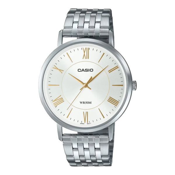 Casio Formal White Dial Stainless Steel Men's Watch| MTP-B110D-7AVDF