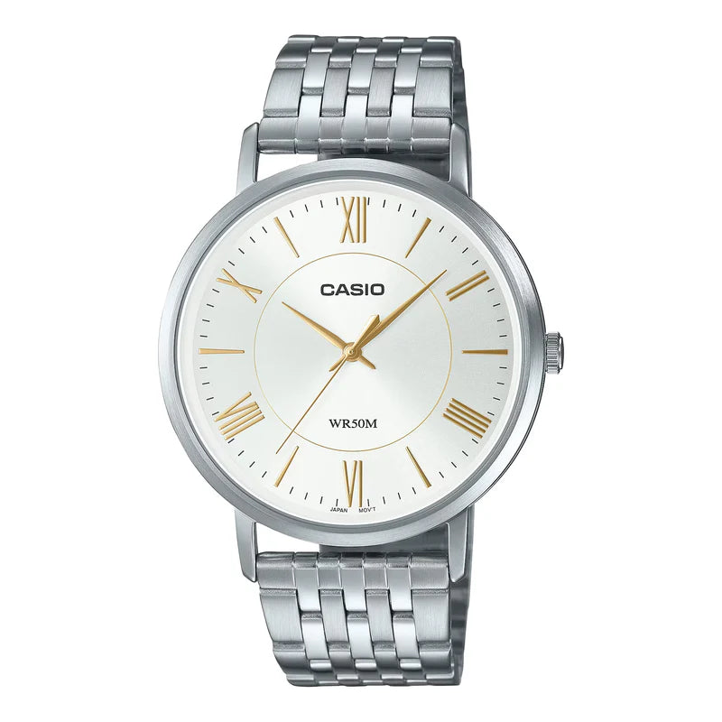 Casio Formal White Dial Stainless Steel Men's Watch| MTP-B110D-7AVDF