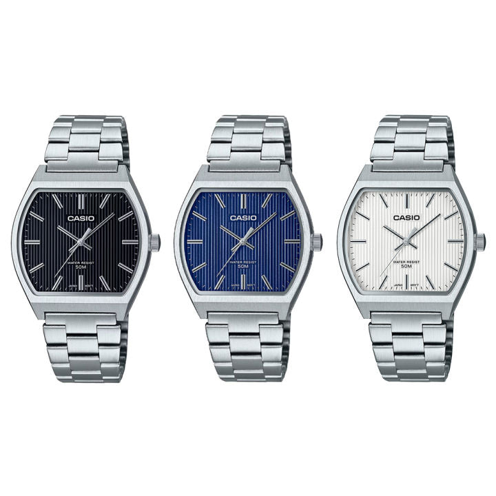 Casio Square Casio Classic Bold Square White Dial Men's Watch | MTP-B140D-7AVDF
