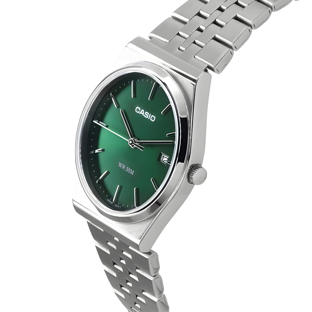 Casio Vintage Green Dial Bracelet Men's Watch MTP-B145D-3AVDF