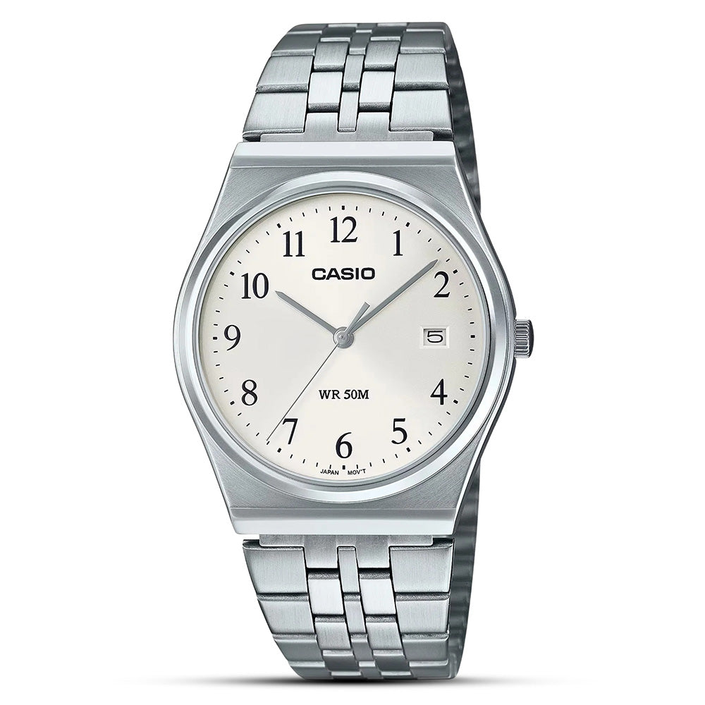 Casio Vintage White Dial Men's Watch MTP-B145D-7BVDF