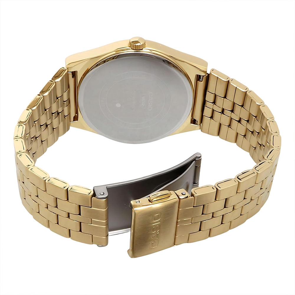 CASIO GOLD TONE GREEN DUAL TIME MENS WATCH MTP-B146G-3AVDF