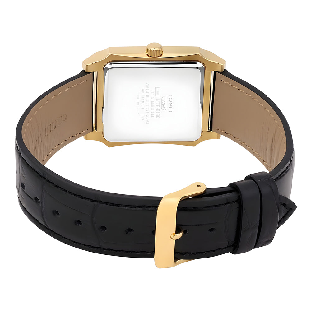 CASIO RECTANGLE WHITE DIAL MEN'S WATCH | MTP-B190GL-7BVDF