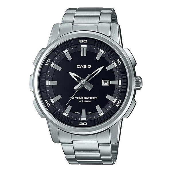 Casio Analog Black Dial Men's Watch| MTP-E195D-1AVDF
