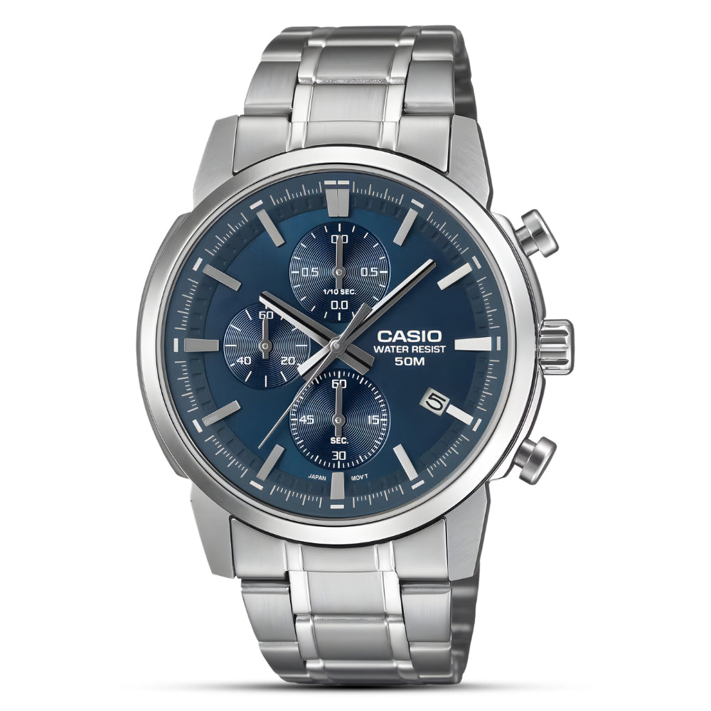Casio Standard Blue Dial Men's Watch MTP-E510D-2A2VDF