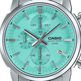 Casio Enticer Analog Turquoise Blue Dial Men's Watch | MTP-E510D-2AVDF