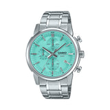 Casio Enticer Analog Turquoise Blue Dial Men's Watch | MTP-E510D-2AVDF