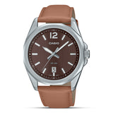 Casio Enticer Brown Dial Leather Men's Watch| MTP-E725L-5AVDF