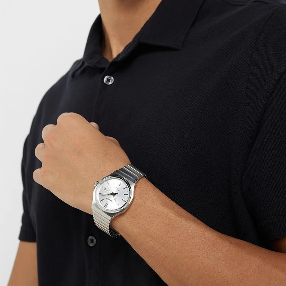 Casio Classic Silver Dial Men's Watch MTP-E735D-7AVDF