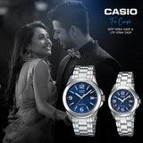 Casio Casio Enticer Blue Dial Couple Watch | MTP-LTP-1215A-2ADF