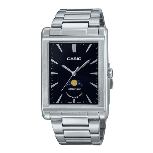 Casio Moon Phase Stainless Steel Men's Watch MTP-M105D-1AVDF